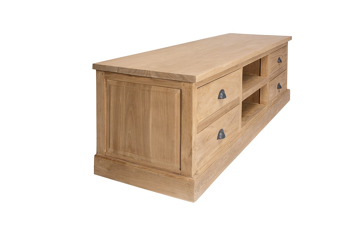 Meuble Tv Ikea Ancien : Le Salon > Meuble Tv > Meuble Tv 170 Cm En Teck Massif Ancien Avec 2 Meuble Tv Ikea Ancien : Le Salon > Meuble Tv > Meuble Tv 170 Cm En Teck Massif Ancien Avec 2