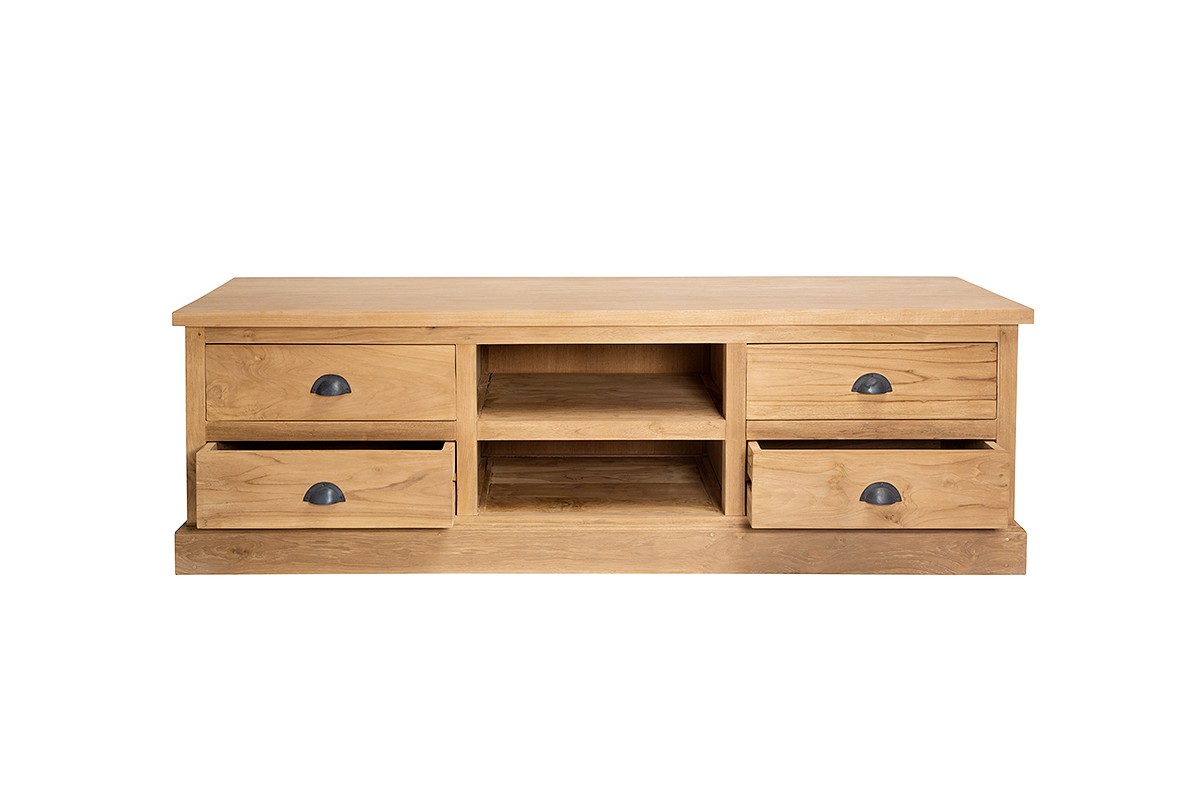 Meuble Tv Ikea Ancien : Le Salon > Meuble Tv > Meuble Tv 170 Cm En Teck Massif Ancien Avec 2 Meuble Tv Ikea Ancien : Le Salon > Meuble Tv > Meuble Tv 170 Cm En Teck Massif Ancien Avec 2