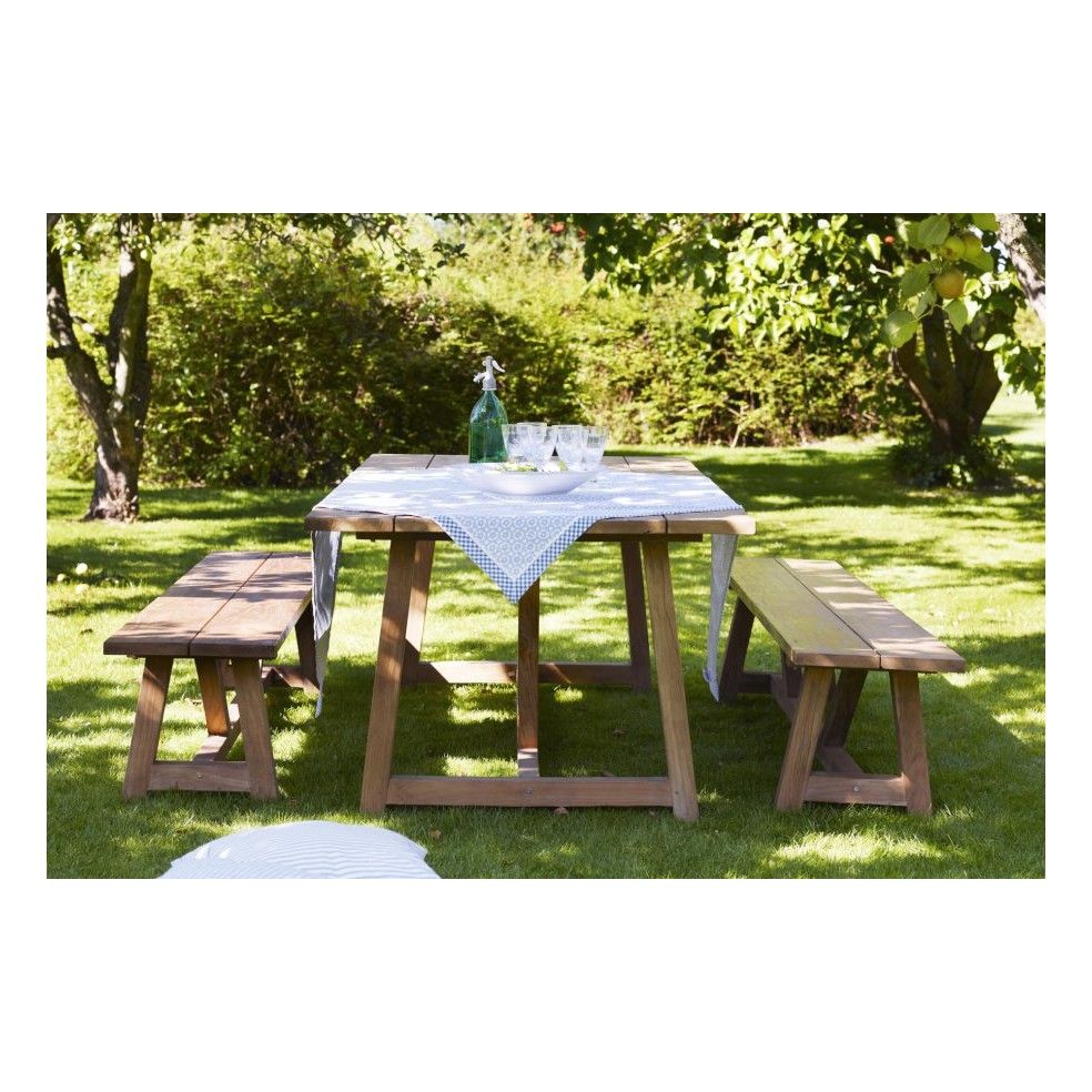 Banc de table de jardin en teck ancien 220 cm