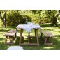 Banc de table de jardin, 220 cm
