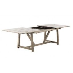 Table de jardin en teck ancien avec rallonges 200-280 cm