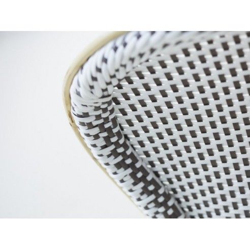 Fauteuil de jardin en rotin naturel et résine tressée Fauteuil de jardin en rotin naturel et résine tressée