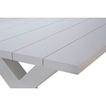 Table picnic en aluminium blanc ou charcoal 220 cm, Bonucci