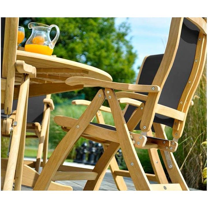 Table de jardin ronde en bois, haut de gamme