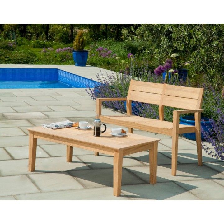 Banc en bois massif 110 cm, haut de gamme