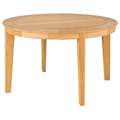 Table de jardin ronde 125 cm en bois massif, haut de gamme Table de jardin ronde 125 cm en bois massif, haut de gamme