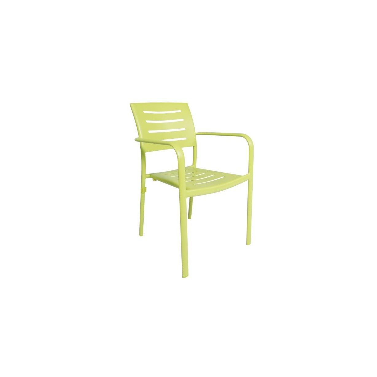 Chaise de jardin empilable en aluminium mat