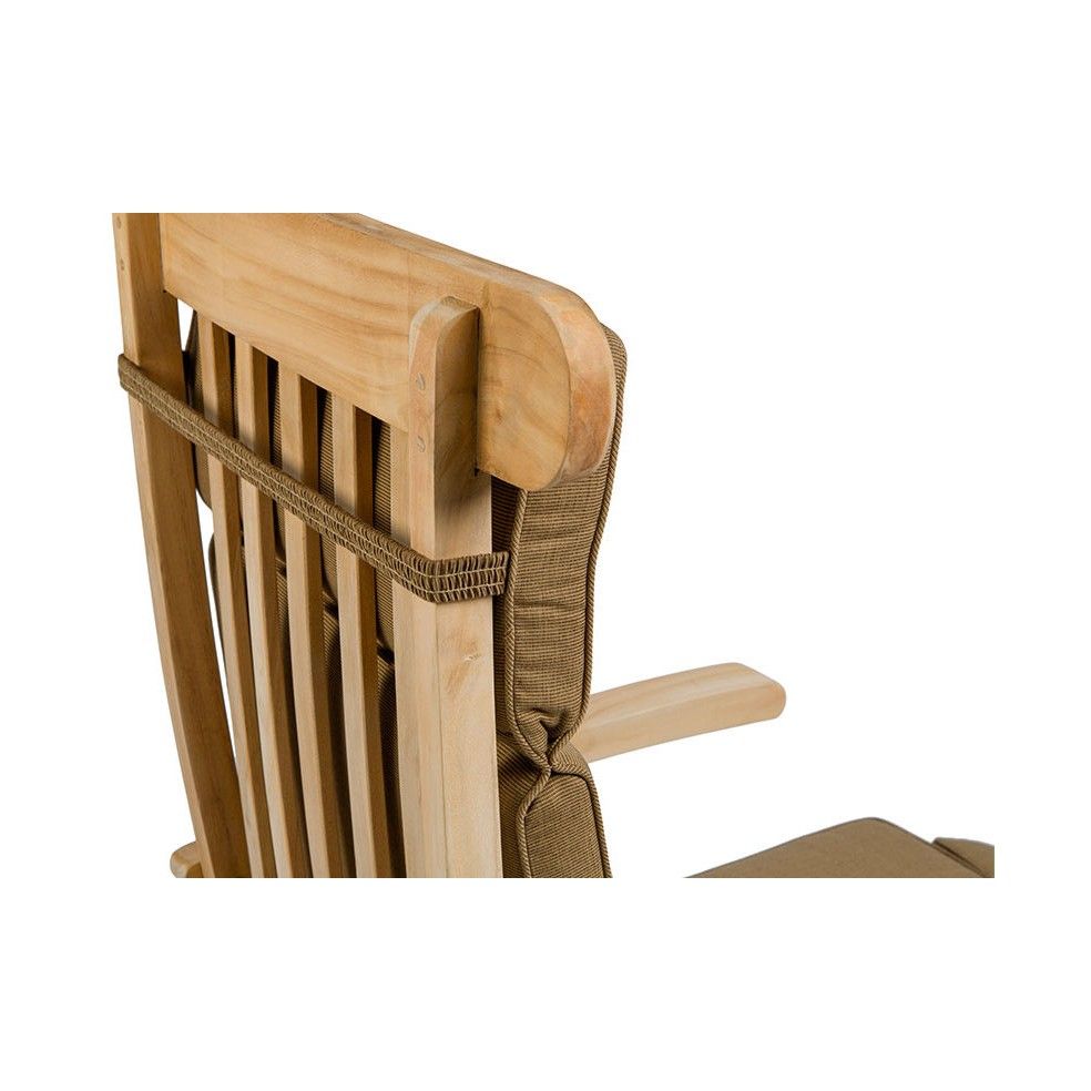 Coussin de chaise longue type steamer, ton camel