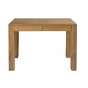 Console en teck massif 100 cm avec 2 tiroirs, Exquise