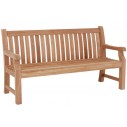 Banc en teck 180 ou 240 cm avec dossier, Mexico