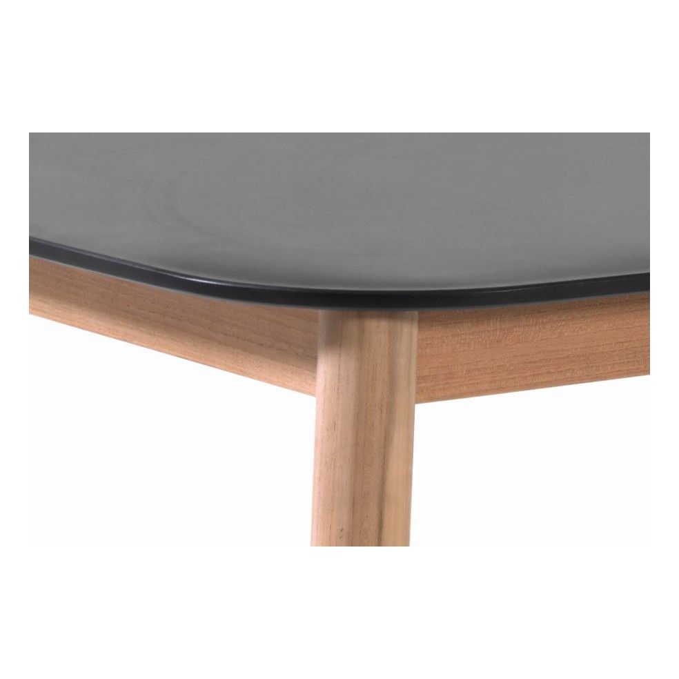 Table de jardin avec plateau en Duranite® et pieds en teck 213 cm