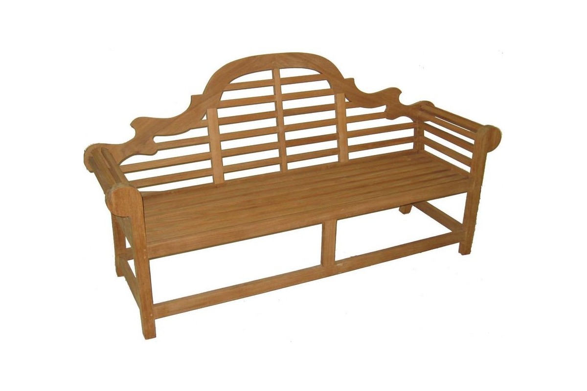 Banc Marlboro en teck massif 172 cm  La Galerie du Teck