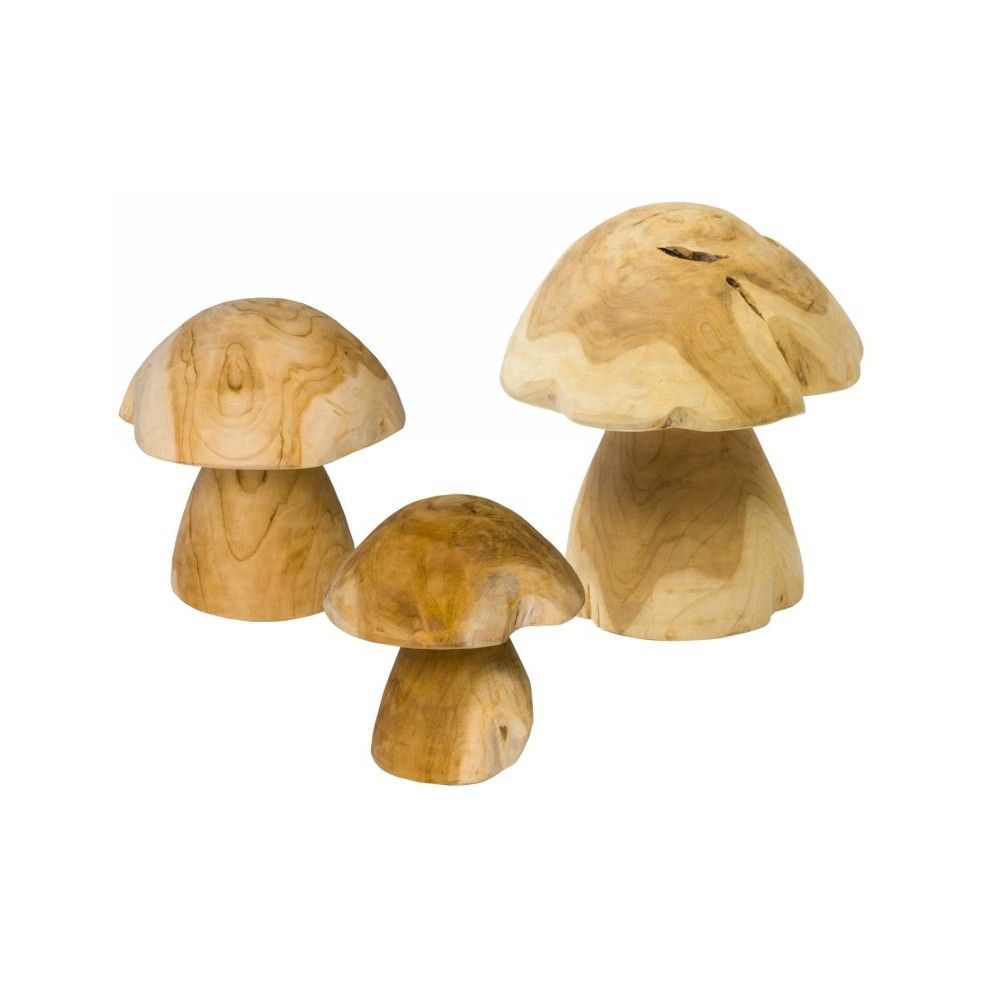 Champignon en teck Champignon en teck