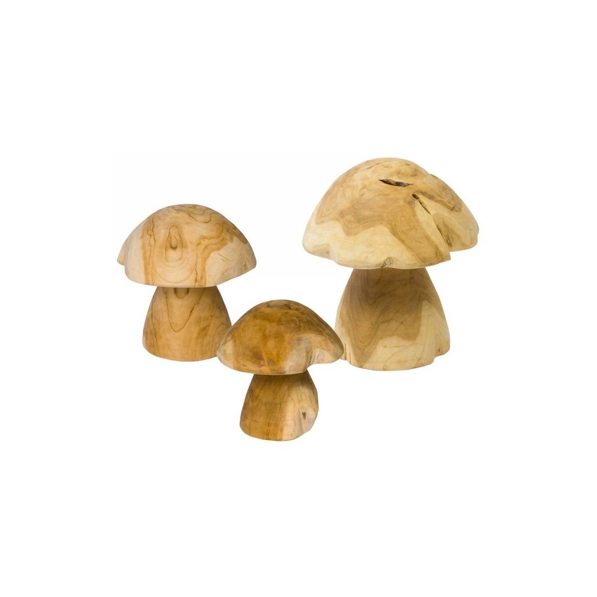 Champignon en teck