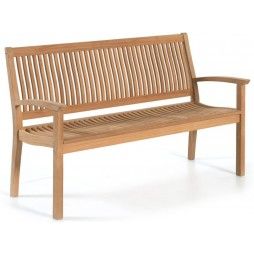 Banc en teck massif 150 cm ou 180 cm avec accoudoirs, Ches