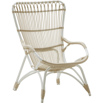 Fauteuil de jardin en alu-rotin, spécial extérieur