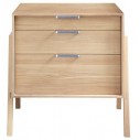 Meuble vasque en chêne massif 100 cm style scandinave