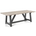 Table en teck massif et alu 220 cm, Cassano