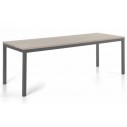 Table en teck massif gris délavé 220 cm, Siani