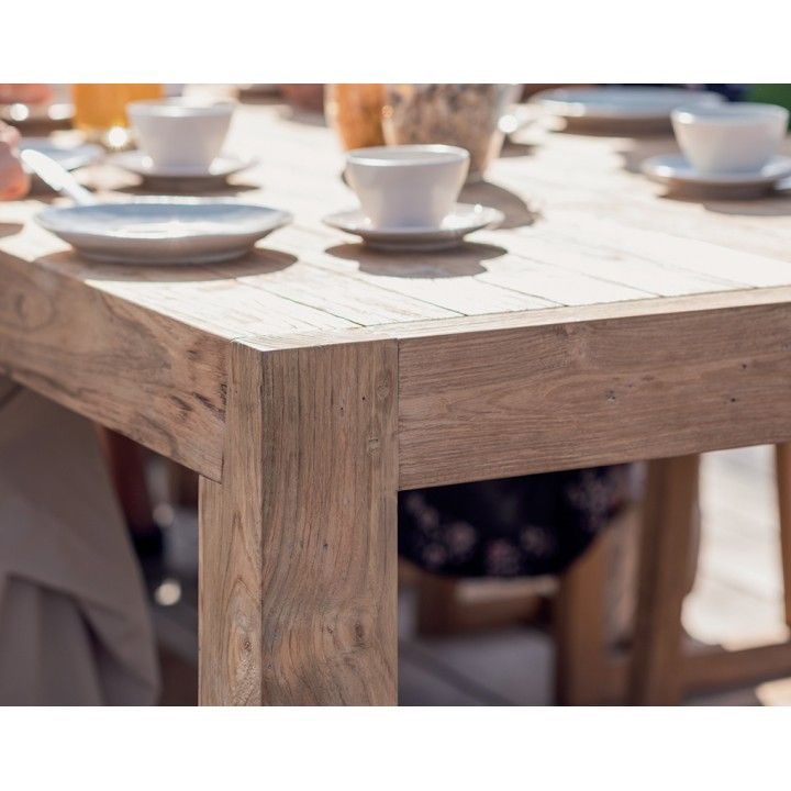 Grande table en teck recyclé Hermosa 300 cm