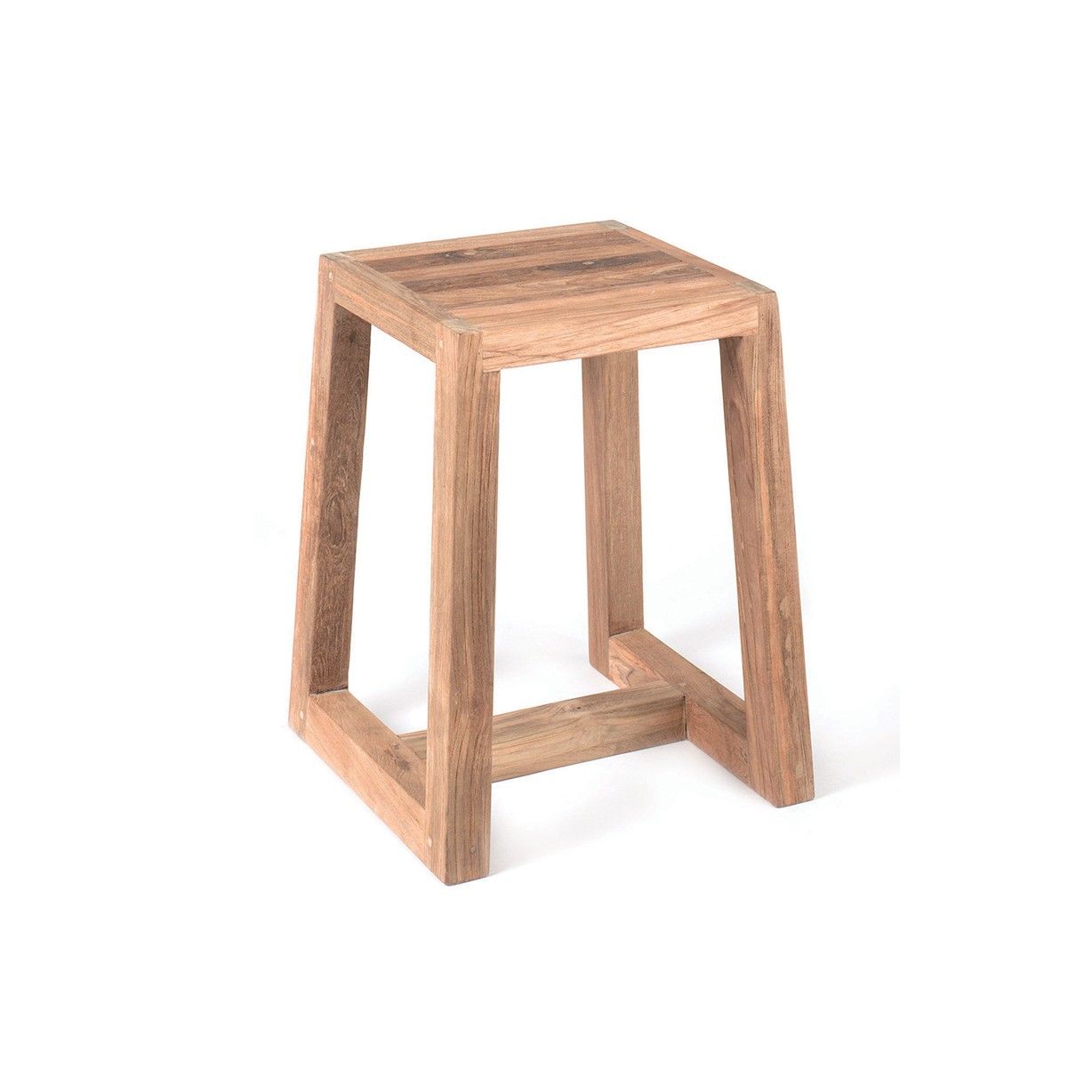 Tabouret en teck recyclé Hermosa