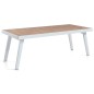 Table en teck massif 220 cm avec piètement en alu, Corso Table en teck massif 220 cm avec piètement en alu, Corso