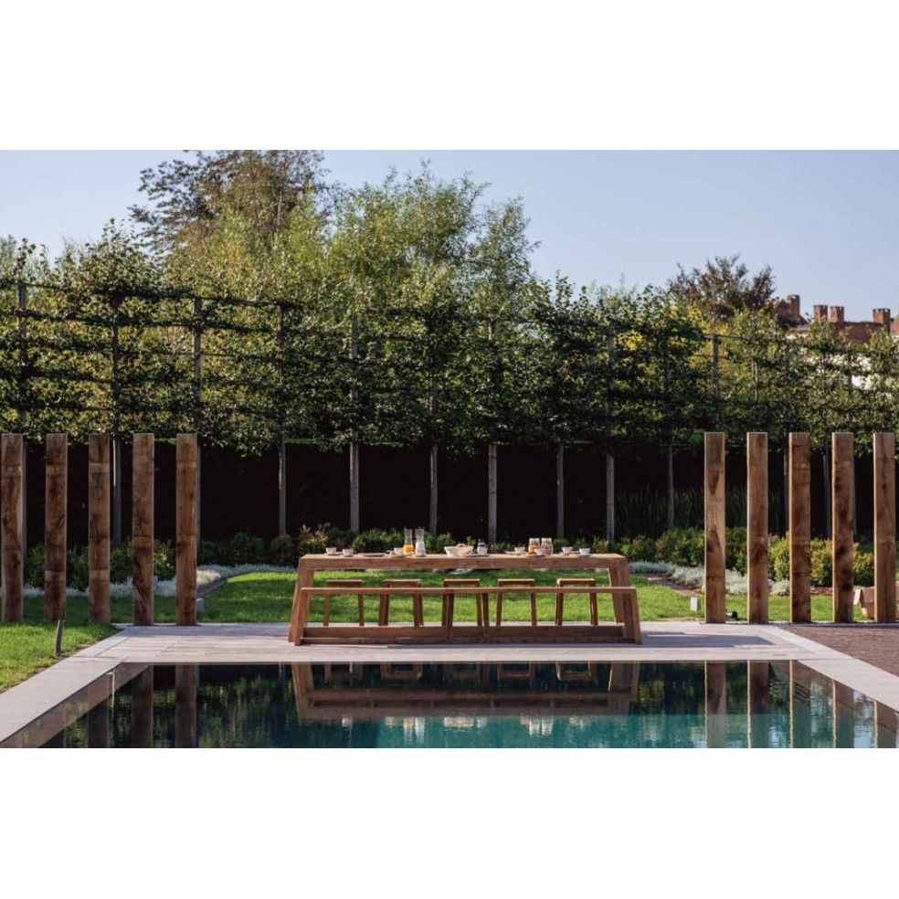 Grande table en teck recyclé Hermosa 300 cm Grande table en teck recyclé Hermosa 300 cm