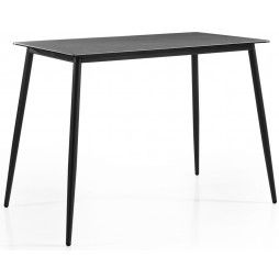 Table de bar en céramique et alu , 80 ou 150 cm, Luca