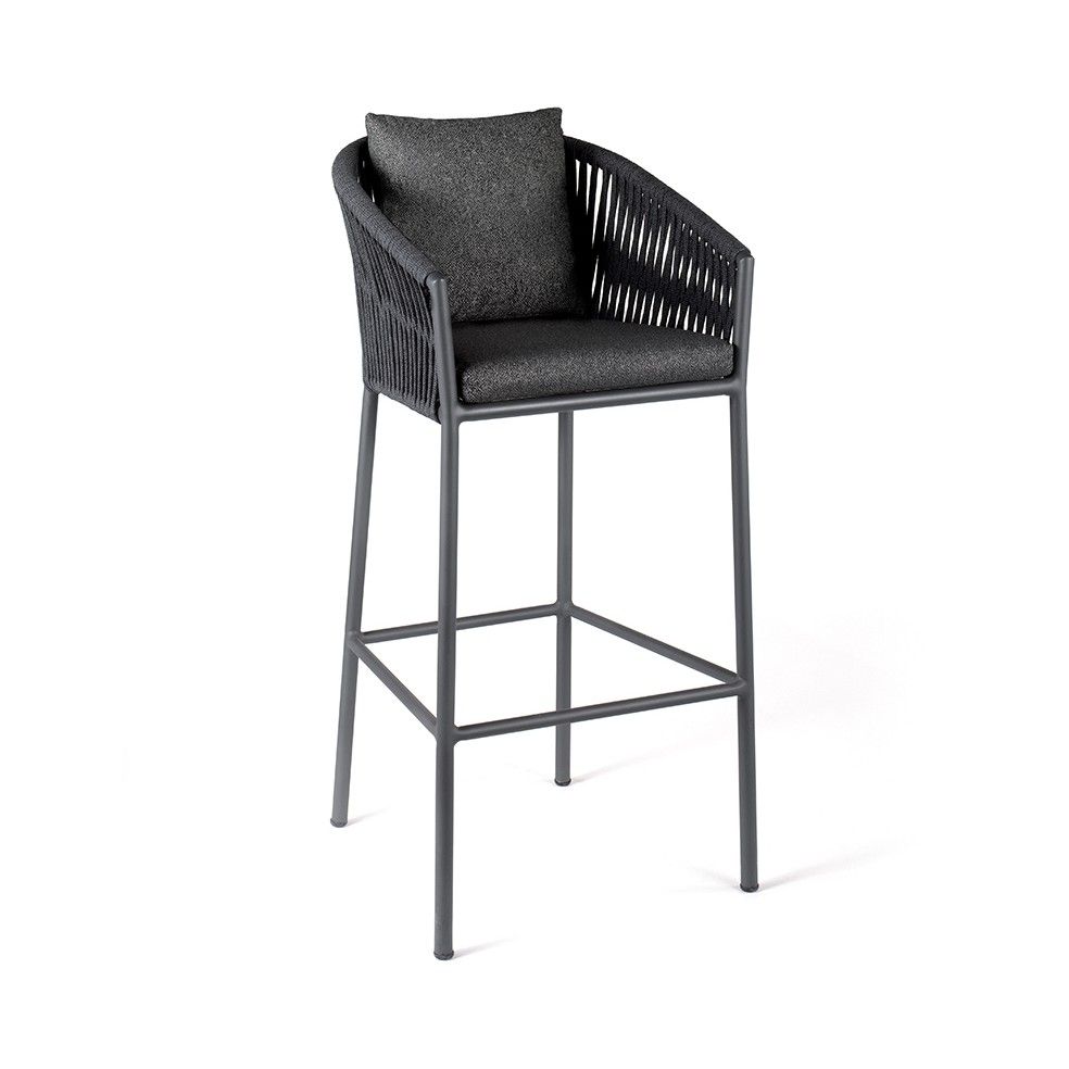Chaise de bar haute avec coussin, Gabon Chaise de bar haute avec coussin, Gabon