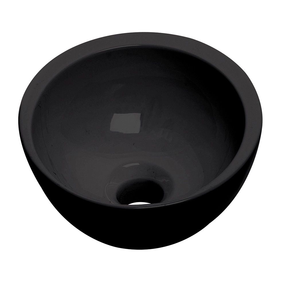 Vasque lave mains ronde 25,5 cm noire mat, LINEART Vasque lave mains ronde 25,5 cm noire mat, LINEART