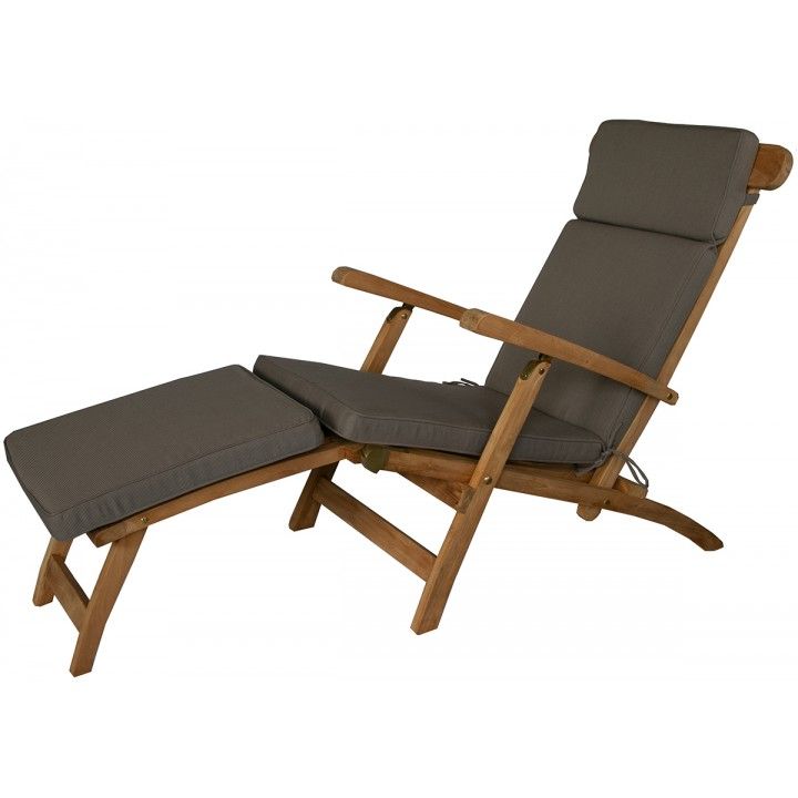 Coussin de chaise longue type steamer, déhoussable