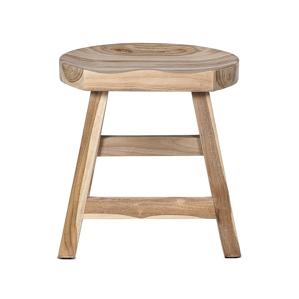 Tabouret en teck massif Tabouret en teck massif