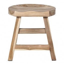 Tabouret en teck massif