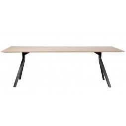 Table en teck massif 240x100 cm, majestueuse