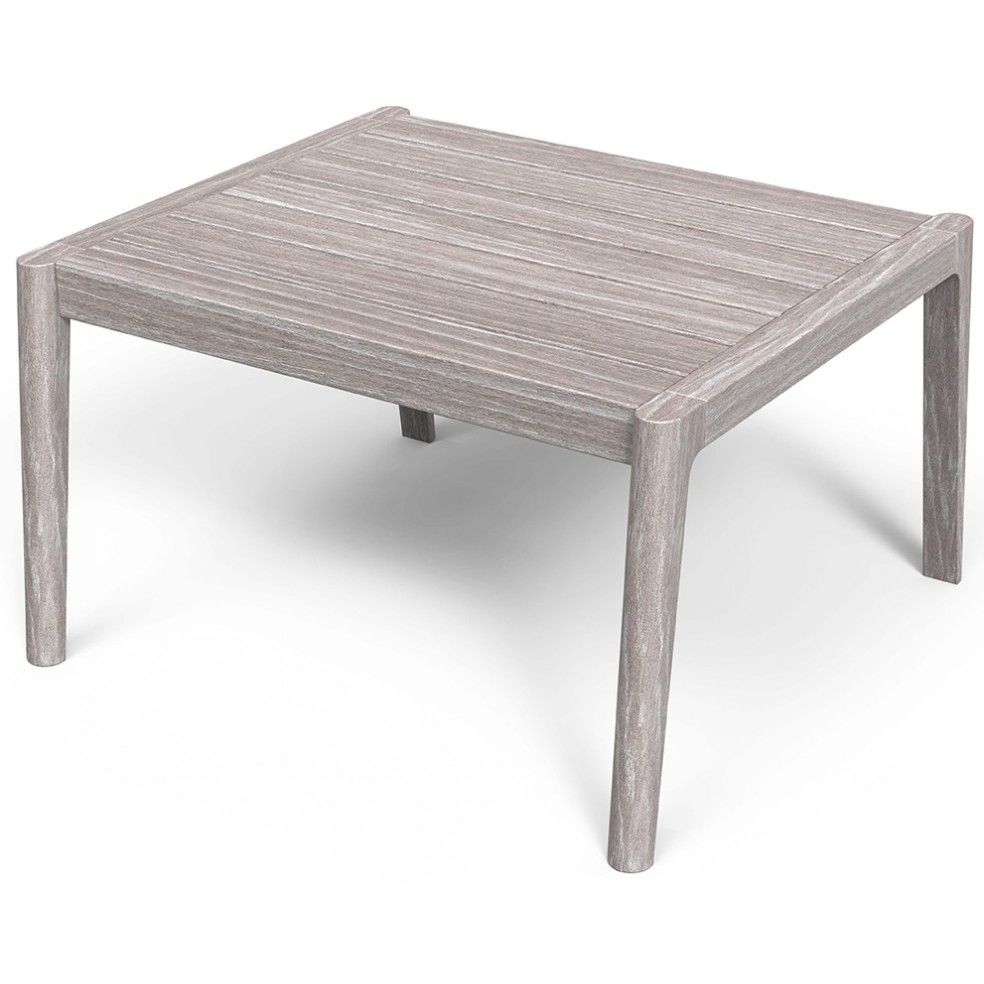 Table basse en teck FSC ton vintage grey, sans entretien Table basse en teck FSC ton vintage grey, sans entretien