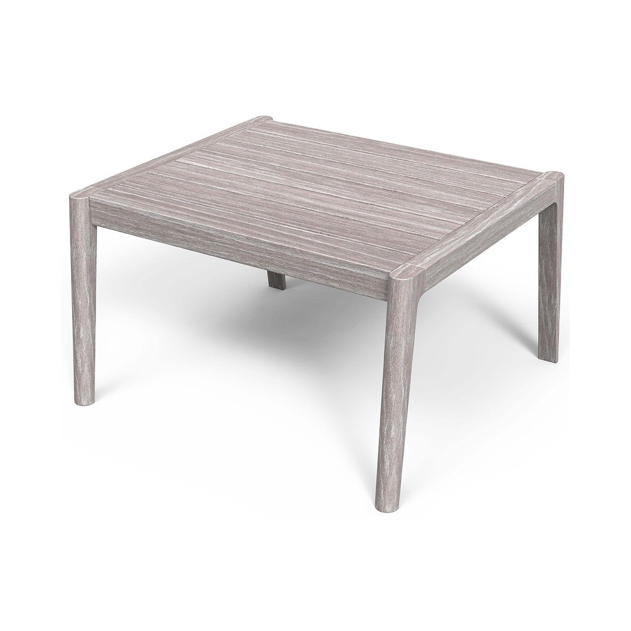 Table basse en teck FSC ton vintage grey