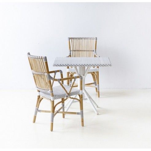 Fauteuil repas en rotin, Monique