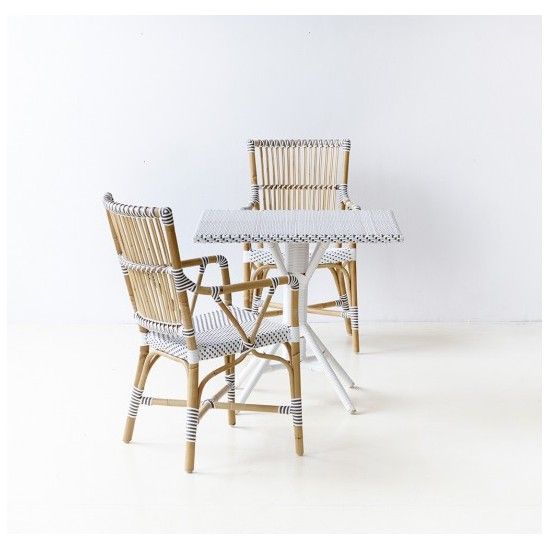 Fauteuil repas en rotin, Monique