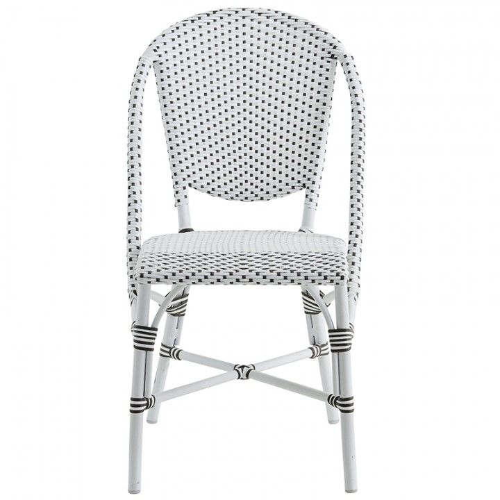 Chaise en alu rotin couleur blanche ou bleue, Sophie de Sika Design