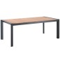 Table en teck massif et alu 202 cm, Braga Table en teck massif et alu 202 cm, Braga