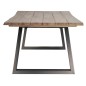 Table en teck massif et alu charcoal 240 cm, Tronc d'arbre Table en teck massif et alu charcoal 240 cm, Tronc d'arbre