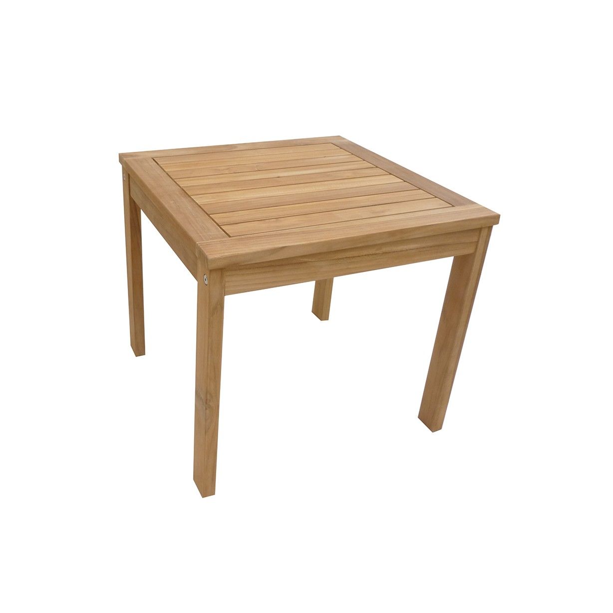 Petite table basse carrée 50 cm en teck massif, Sevilla