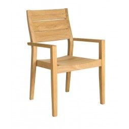 Fauteuil de table en bois de roble