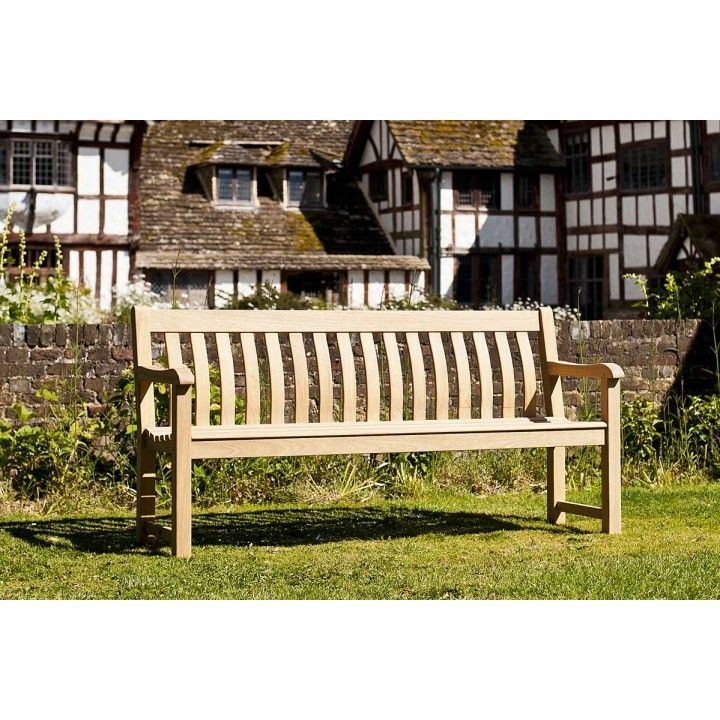 Banc de jardin en roble, 183 cm, George