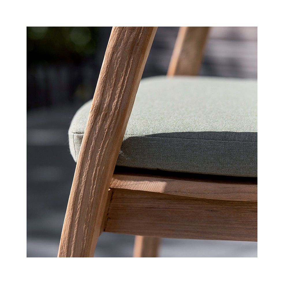 Fauteuil de table design en teck