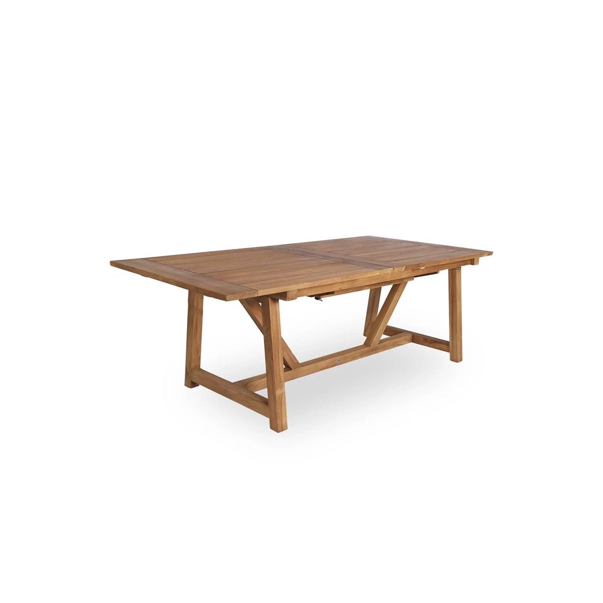 Table de jardin en teck ancien avec rallonges 200-280 cm