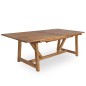 Table de jardin en teck avec rallonge 200-280 cm