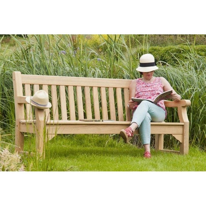 Banc de jardin en roble, 244 cm, Royal Park