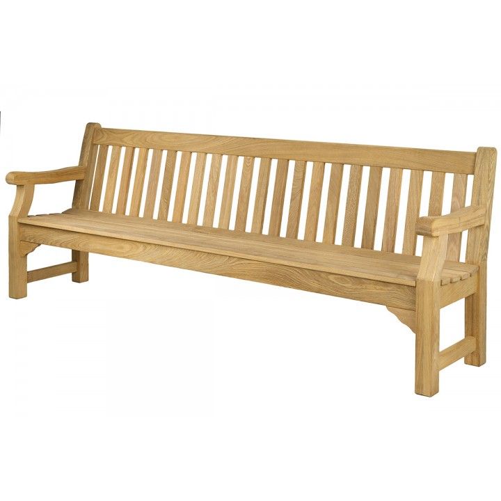 Banc de jardin en roble, 244 cm, Royal Park