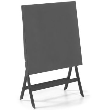 Table de jardin pliante en alu blanc ou charcoal